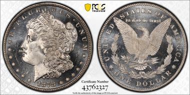 1878 7TF $1 Rev 78, VAM 100, Type 1 Obv MS64DMPL