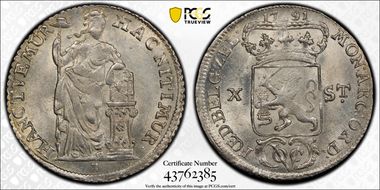 1791 VOC 10 St KM-156  Ag N1