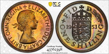 1953 Shil S-4139 English Rev PR66