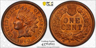 1890 1C MS64RB