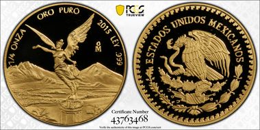 2015-Mo 1/4 oz Libertad Au PR70DCAM