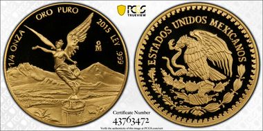 2015-Mo 1/4 oz Libertad Au PR70DCAM
