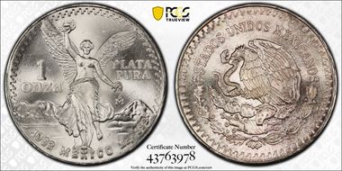 1982-Mo Onza Libertad Ag - DDO MS67