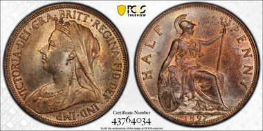 1897 1/2D S-3962 High sea level MS64RB