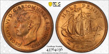 1942 1/2D S-4115 MS64RB