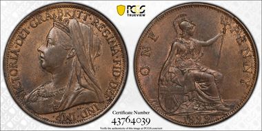 1899 1D S-3961 MS62BN