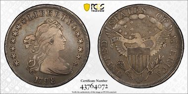 1798 $1 Large Eagle VF25