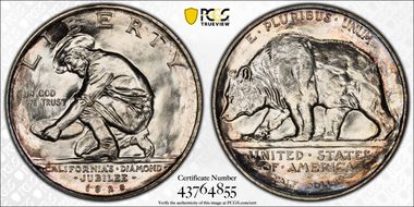 1925-S 50C California MS65