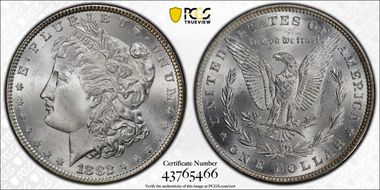 1882 $1 MS65