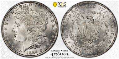 1884 $1 MS66+