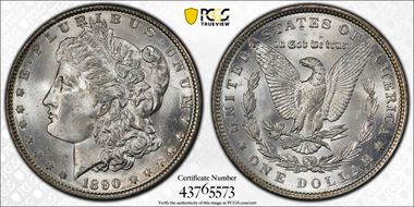 1890 $1 MS64