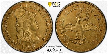 1796/5 $5 AU55