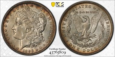 1893-O $1 AU55