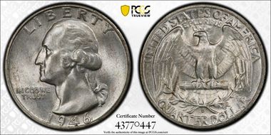 1946-D 25C MS66