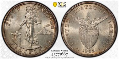 1903 50C KM-167  Ag MS63