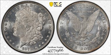 1878 7/8TF $1 Weak MS63