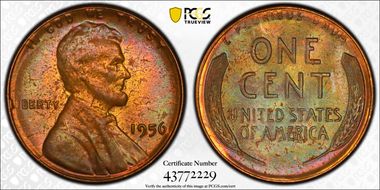 1956 1C MS64BN