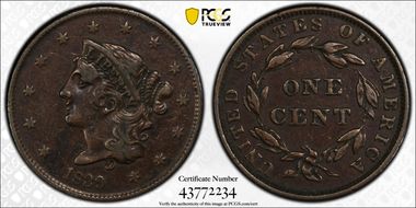 1839 1C Booby Head N1BN
