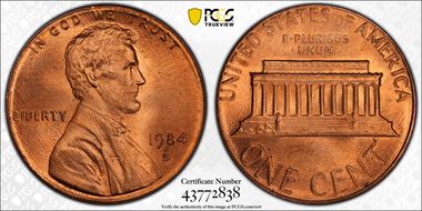 1984-D 1C MS67RD