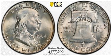 1954-D 50C MS66FBL