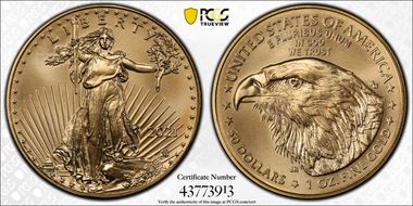 2021 $50 Gold Eagle - Type 2 MS69