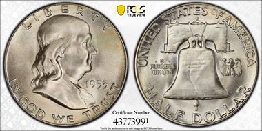 1953-S 50C MS66