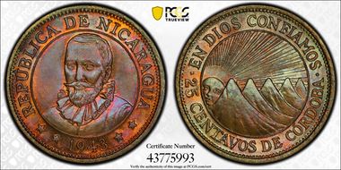 1943 25C KM-23 MS65+