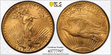 1910-S $20 MS65