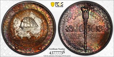 1936 50C Norfolk MS68