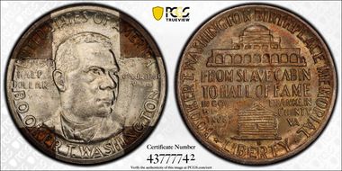 1950-S 50C Booker T. Washington MS64