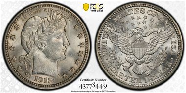 1912 25C MS63