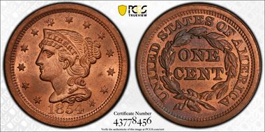 1854 1C MS66RB