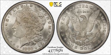 1880/79-CC $1 Reverse of 1878 MS64