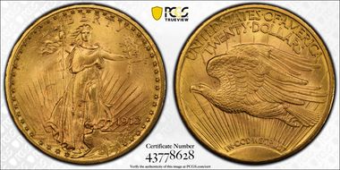 1912 $20 MS64+ 