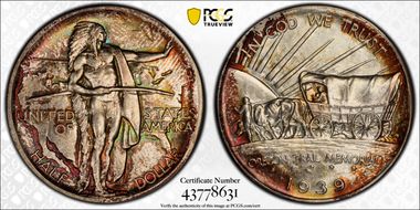 1939-D 50C Oregon MS67+