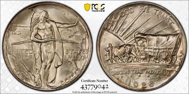 1926 50C Oregon MS67+
