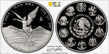 2020-Mo Onza Libertad  Ag PR69DCAM