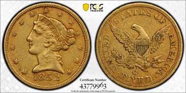 1852-C $5 XF45