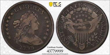 1799/8 $1 13 Reverse Stars F15