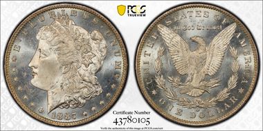 1887-O $1 MS65PL