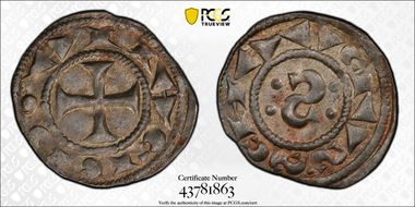 (12th C.) Denaro Biaggi-2534 AU58