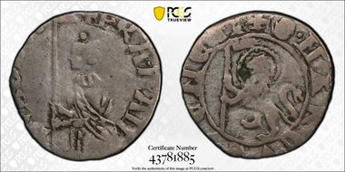 (1329-39) Soldino Berman-61 Francesco Dandolo VF20