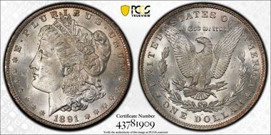 1891 $1 MS64