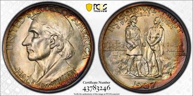 1937-D 50C Boone MS68