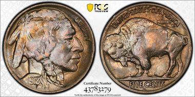 1918/7-D 5C Overdate FS-101 MS64