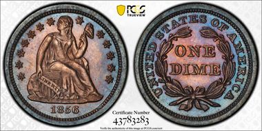 1856 10C Small Date PR66