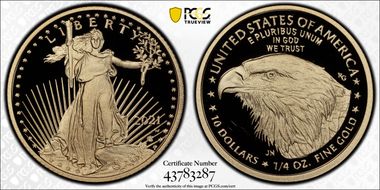 2021-W $10 Gold Eagle - Type 2 First Strike PR69DCAM