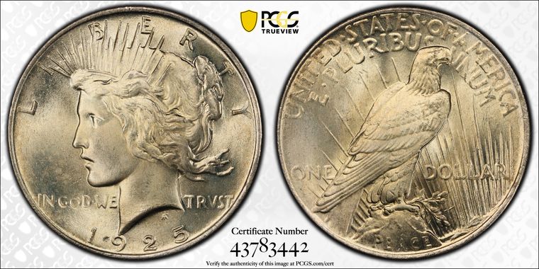 Cert 43783442 - Coin Image