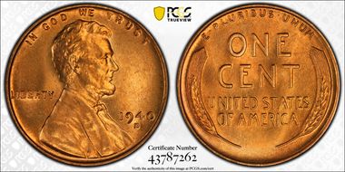 1940-D 1C MS67RD
