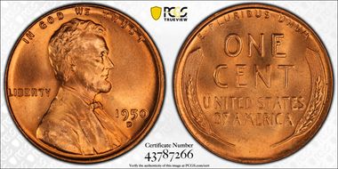 1950-D 1C MS67RD